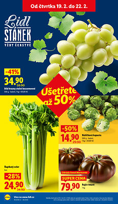 akční leták Lidl 19.2.2026-22.2.2026