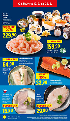 akční leták Lidl 19.2.2026-22.2.2026