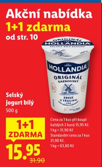 Bílý jogurt selský Hollandia
