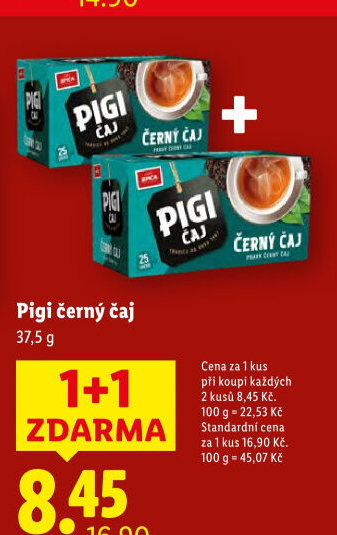 Černý Pigi čaj Jemča