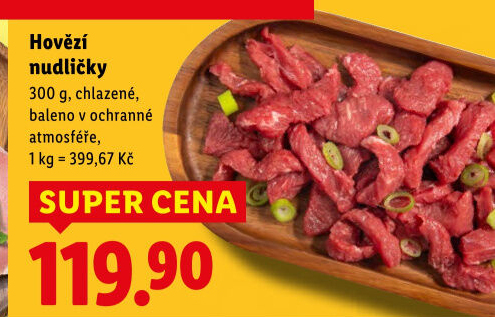 Hovězí nudličky