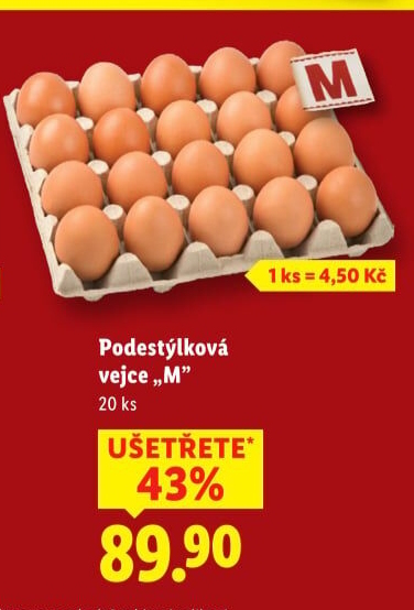 Vejce z podestýlky M