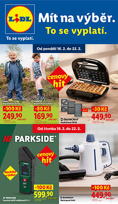 akční leták Lidl 16.2.2026-22.2.2026