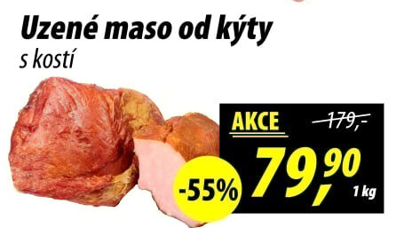 Uzené maso od kýty s kostí