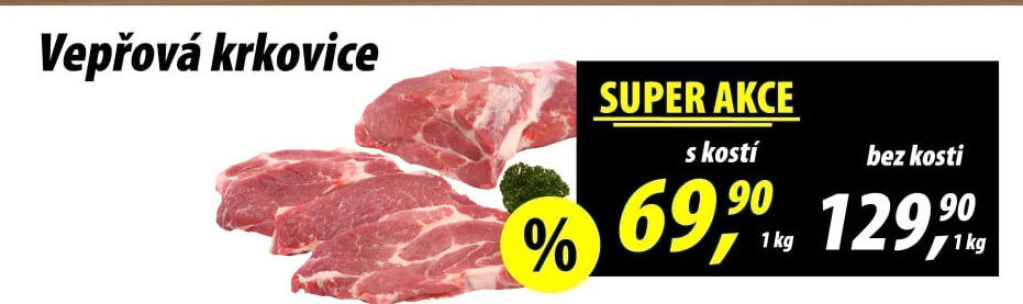 Vepřová krkovice s kostí