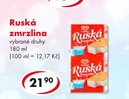 Ruská zmrzlina Algida