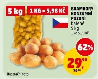 Brambory konzumní pozdní