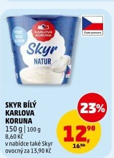 Dezert zakysaný bílý Skyr Karlova Koruna