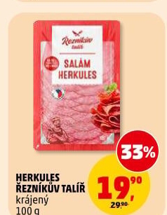 Salám Herkules Řezníkův talíř