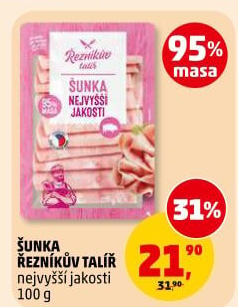 Šunka nejvyšší jakosti Řezníkův talíř