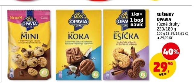 Sušenky Zlaté Opavia - boxy