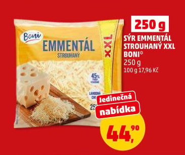 Sýr Ementál strouhaný Boni