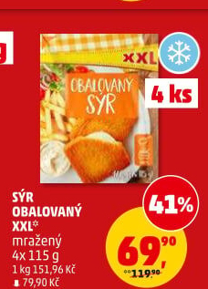 Sýr obalovaný mražený