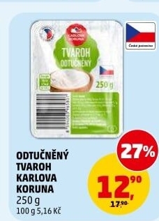 Tvaroh odtučněný Karlova Koruna