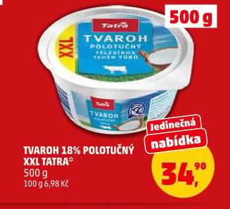 Tvaroh polotučný Tatra