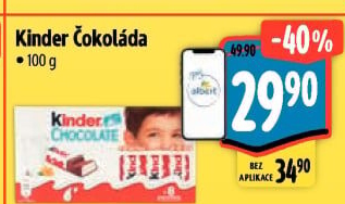 Čokoládky Kinder