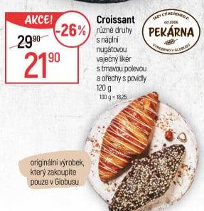 Croissant s náplní