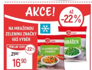 Hrášek mražený Váš Výběr
