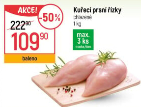 Kuřecí prsní řízky