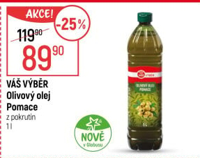 Olivový olej Pomace Váš Výběr