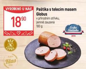 Paštika s telecím masem Globus
