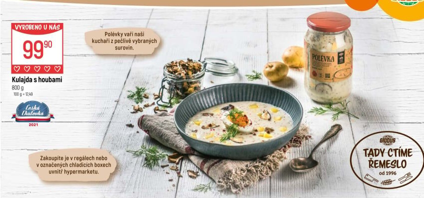 Polévka kulajda Globus