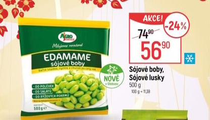 Sójové lusky mražené Agro Jesenice