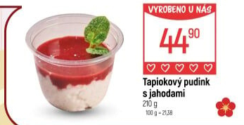 Tapiokový pudink Globus