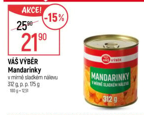 Kompot mandarinky Váš Výběr