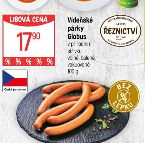 Párky vídeňské Globus