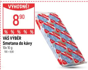 Smetánky do kávy Váš Výběr