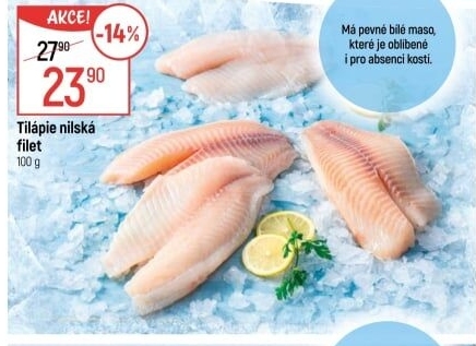 Tilápie nilská filety