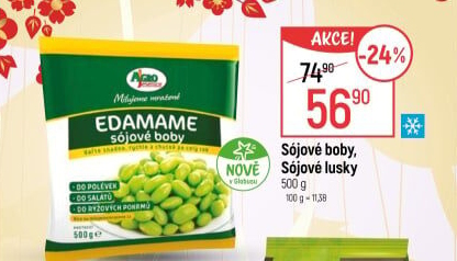 Sójové boby mražené Edamame Agro Jesenice