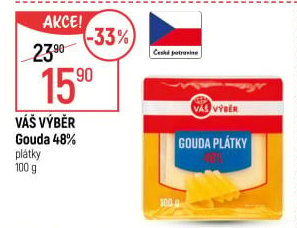 Sýr Gouda 48 % Váš Výběr
