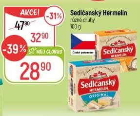 Sýr Hermelín Sedlčanský