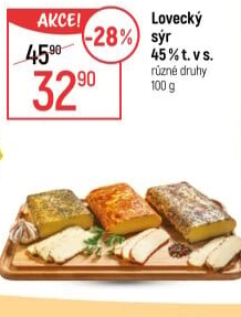Sýr lovecký 45%