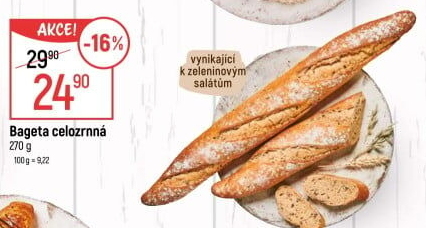 Bageta celozrnná