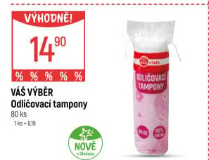 Odličovací tampony Váš Výběr