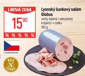 Salám lyonský šunkový Globus