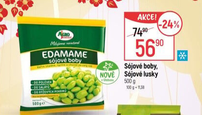 Sójové boby mražené Edamame Agro Jesenice
