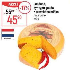 Sýr Gouda kravský Landana