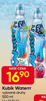 Ochucená voda Waterrr Kubík