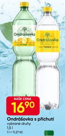 Voda ochucená Ondrášovka