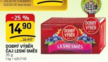 Čaj ovocný Dobrý Výběr