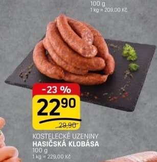 Hasičská klobása Kostelecké uzeniny