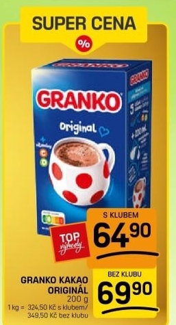 Instantní kakao Granko Orion