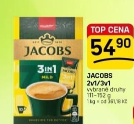 Instantní káva porcovaná 2v1 Jacobs