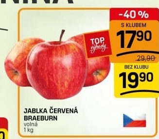Jablka Braeburn