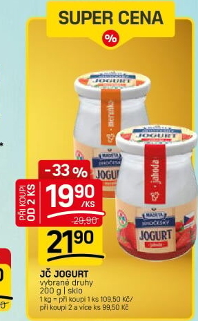 Jogurt ochucený jihočeský tradičníMadeta