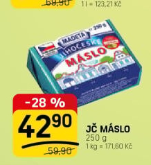 Máslo Jihočeské Madeta